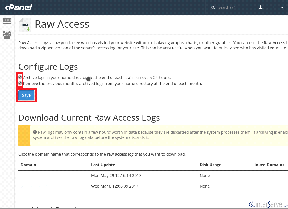 Raw Access Log
