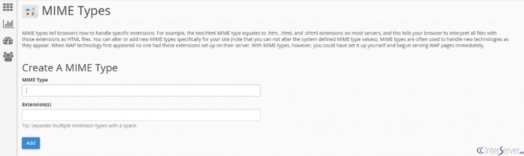 Apache MIME types