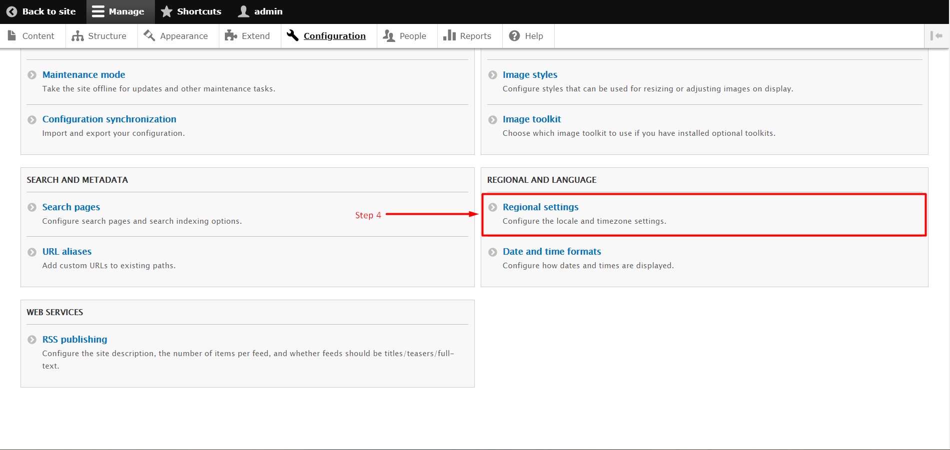 Change default Country in Drupal - Step 4