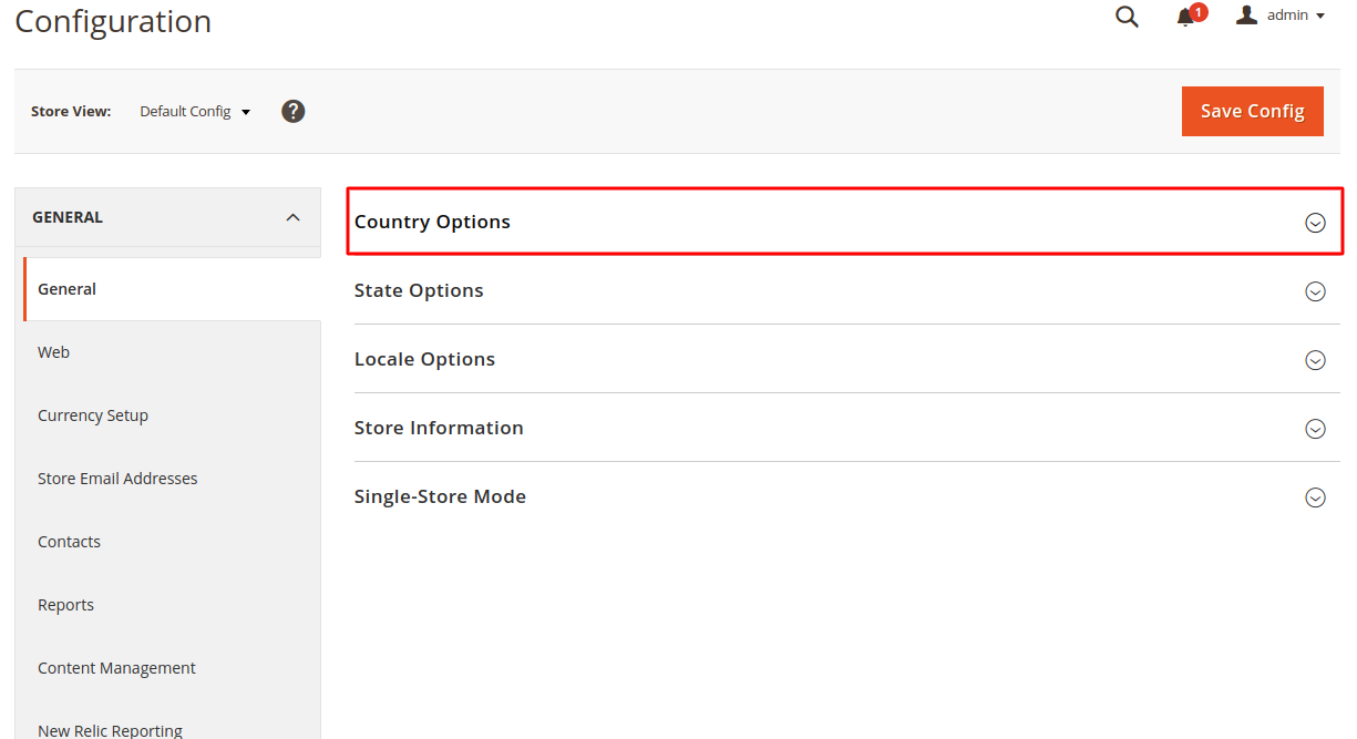 Set Default country in Magento - Step 3