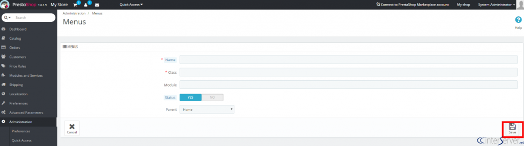 create-menus