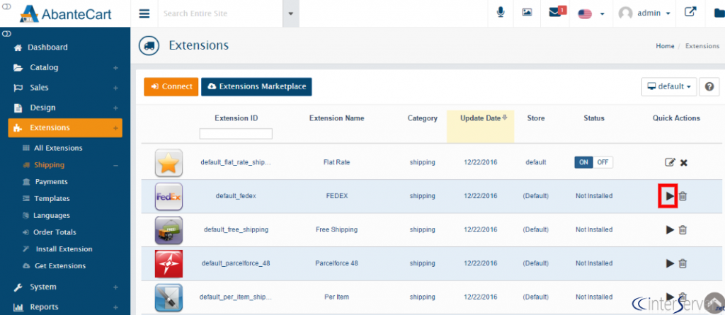 Shipping Extension