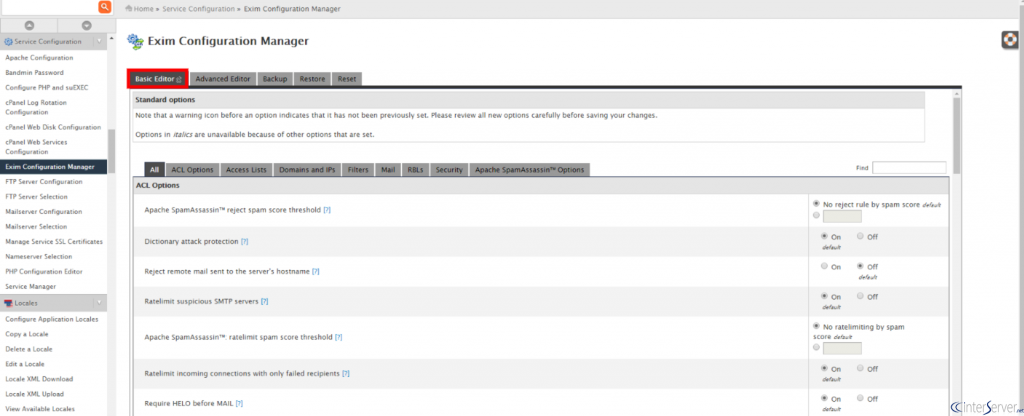 Disable SpamCop