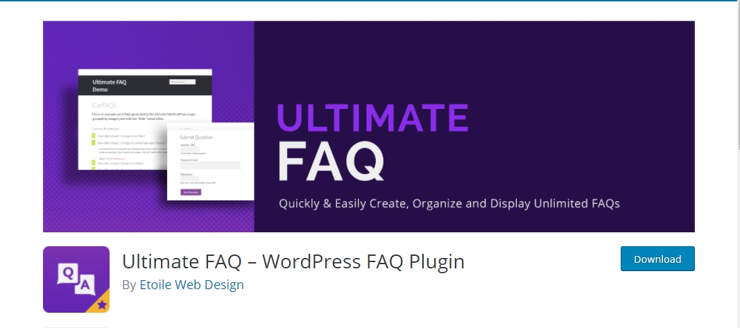 Ultimate FAQ plugin for WordPress