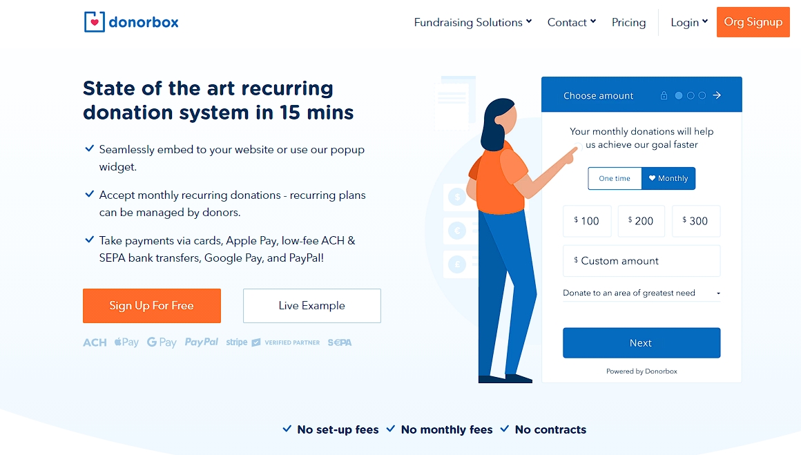 Donorbox - State of the art recurring donation system in 15 minutes for WordPress