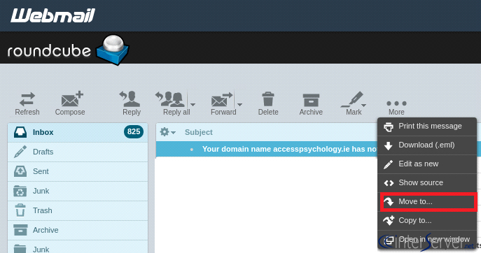 Mail archiving