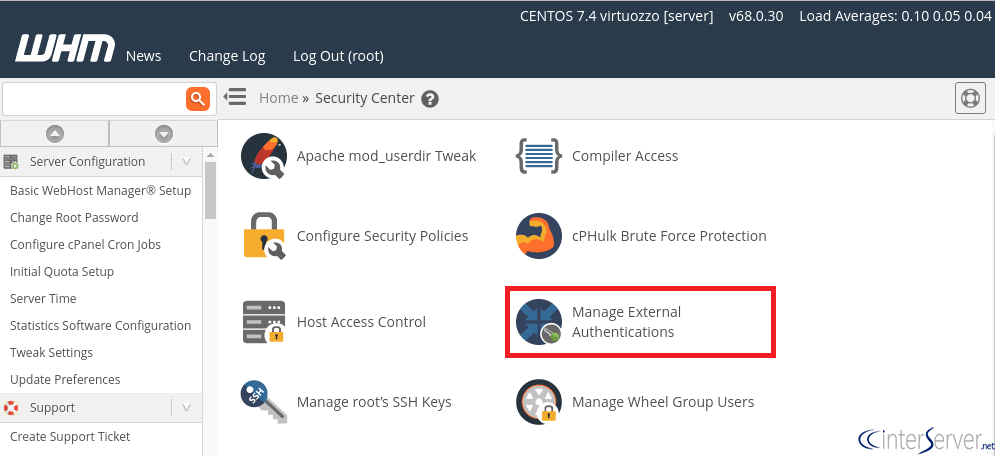 External Authentication