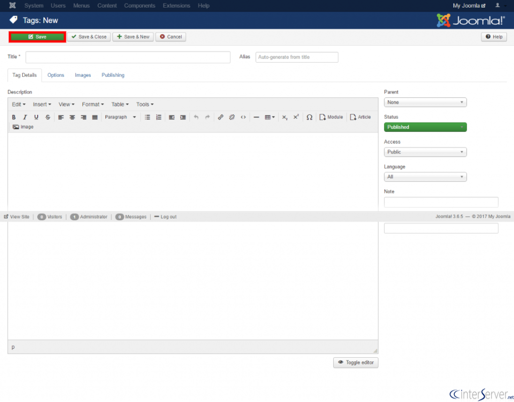 Create Tags