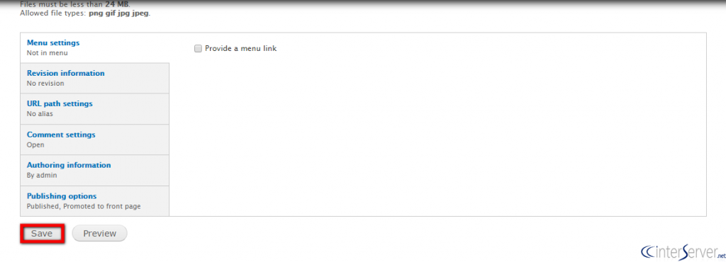 Add Article in Drupal
