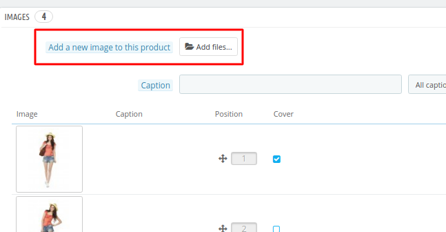 How to add product images in Prestashop