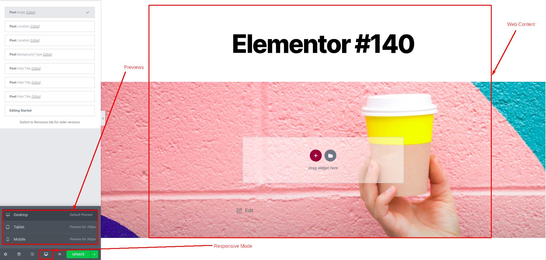 How to make a website responsive using Elementor