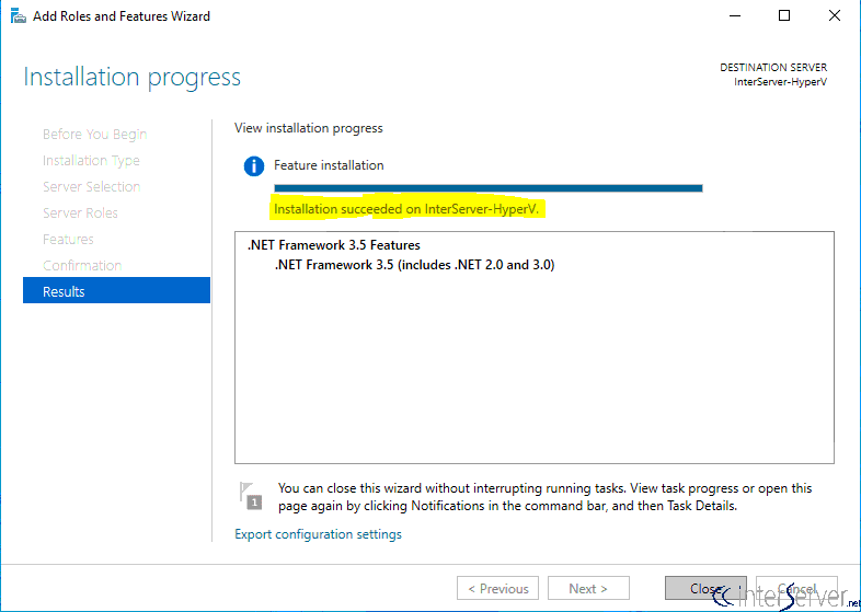 Enable .net framework