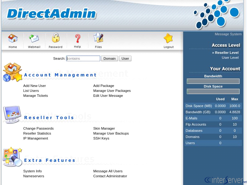 Add reseller account