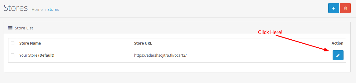 Configure Email settings in Opencart - Step 2