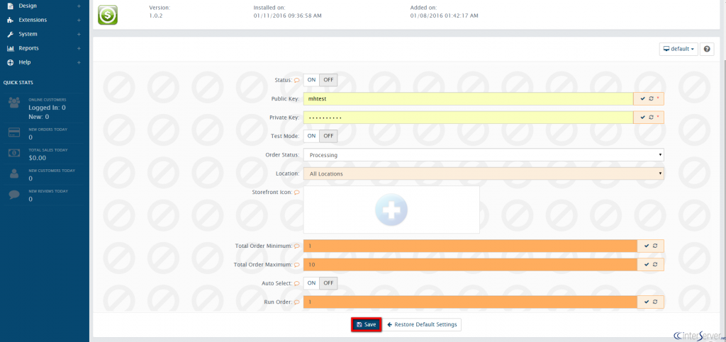 Install new extension in AbanteCart
