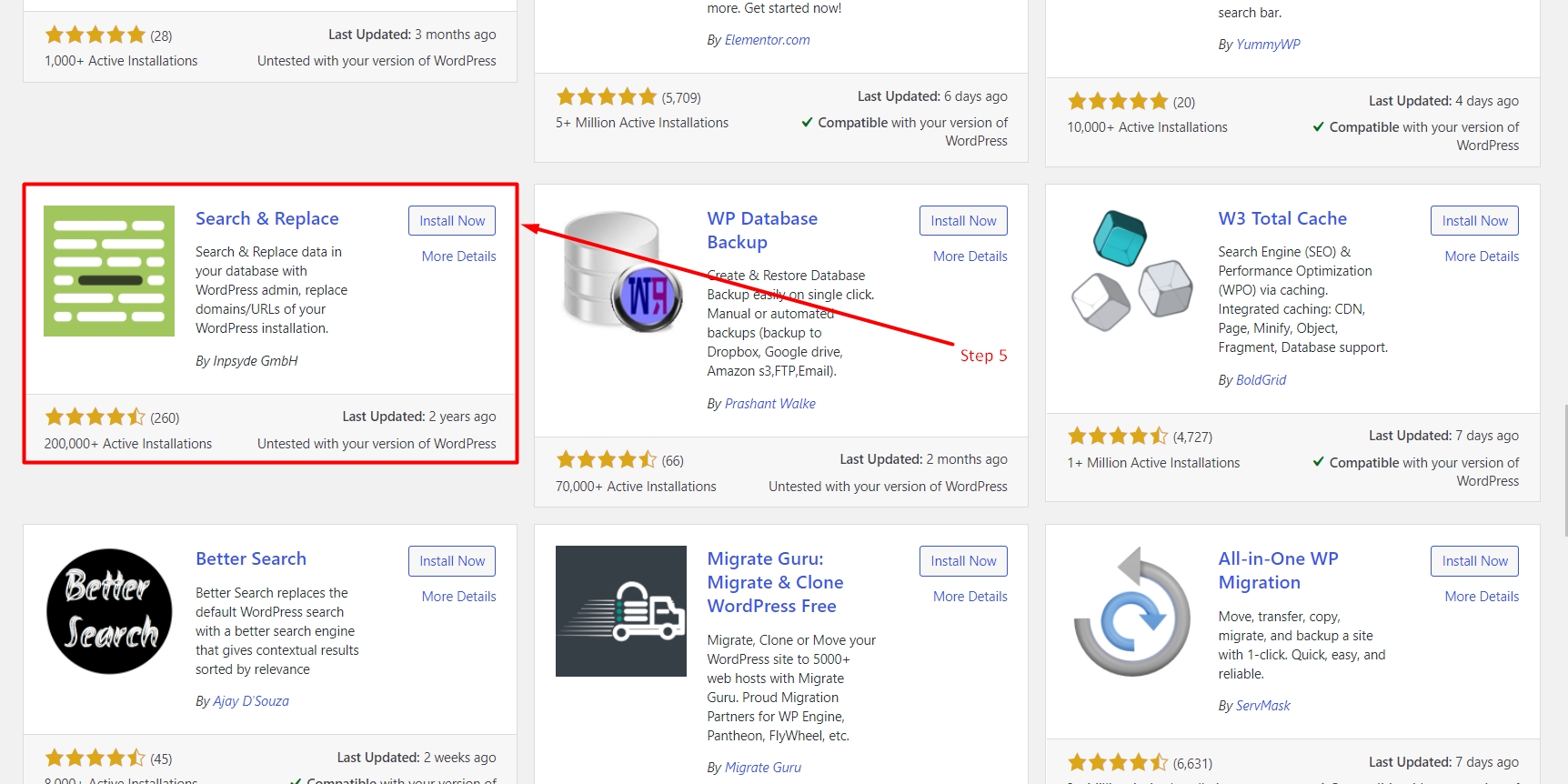 Search and Replace plugin for WordPress