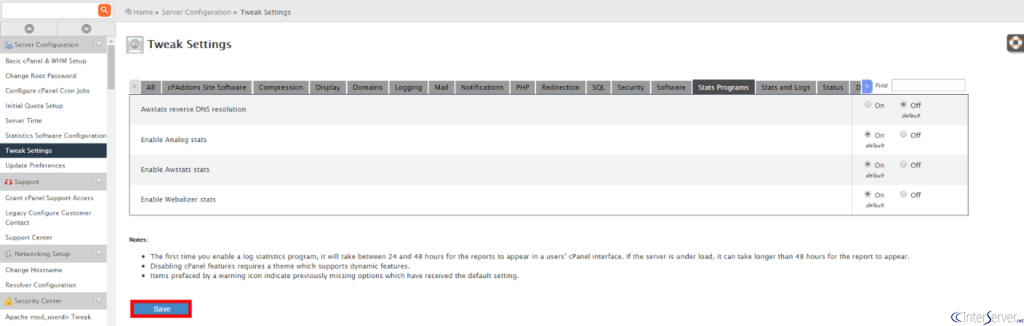 Enable AWStats