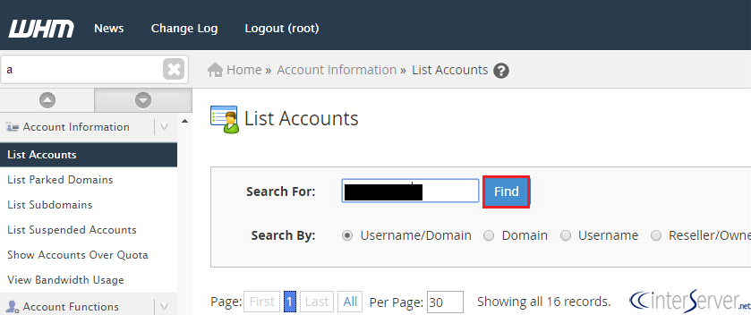 Account Bandwidth