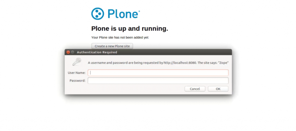 Install Plone