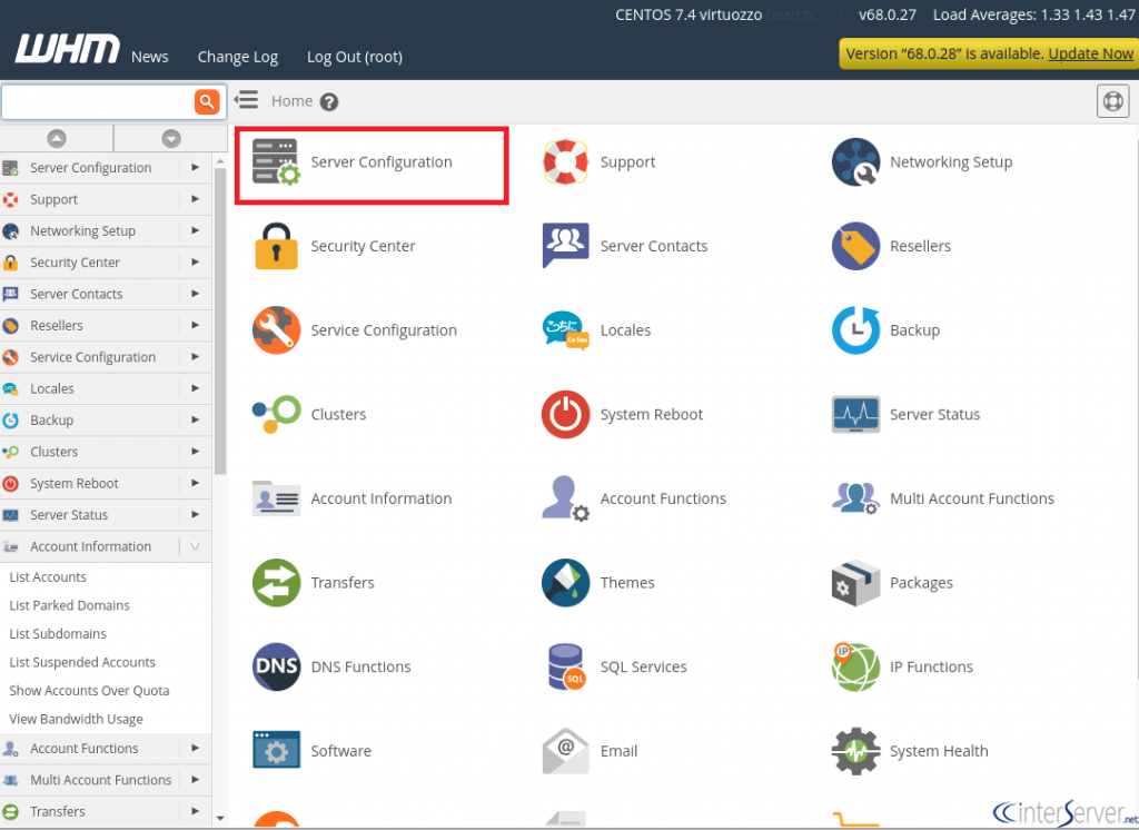 Update Preferences