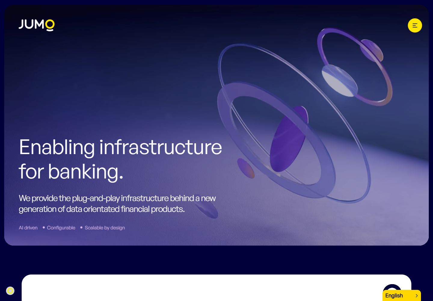 JUMO website homepage screenshot